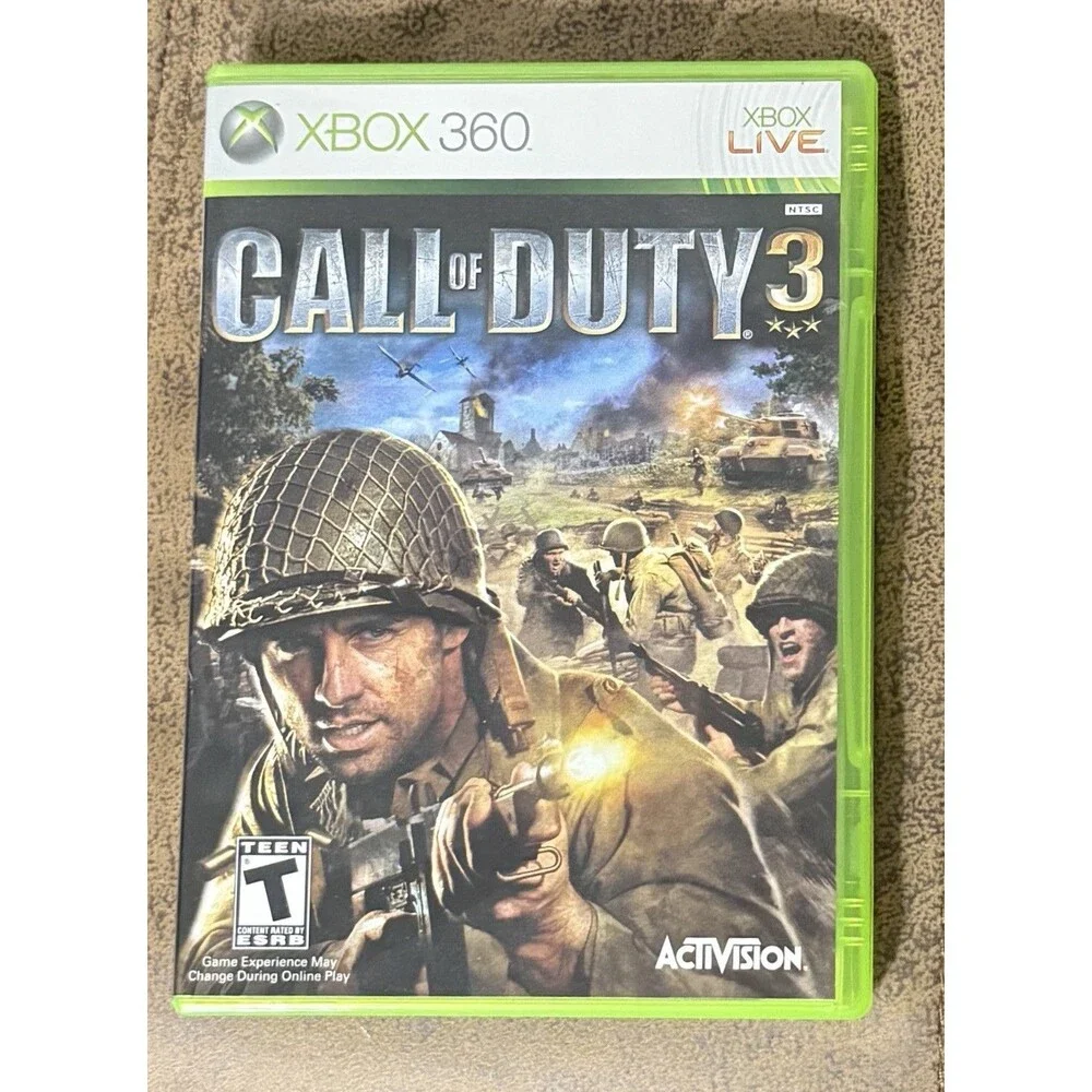 Call of Duty 3 (Microsoft Xbox 360, 2006) Manual Included - Excellent!